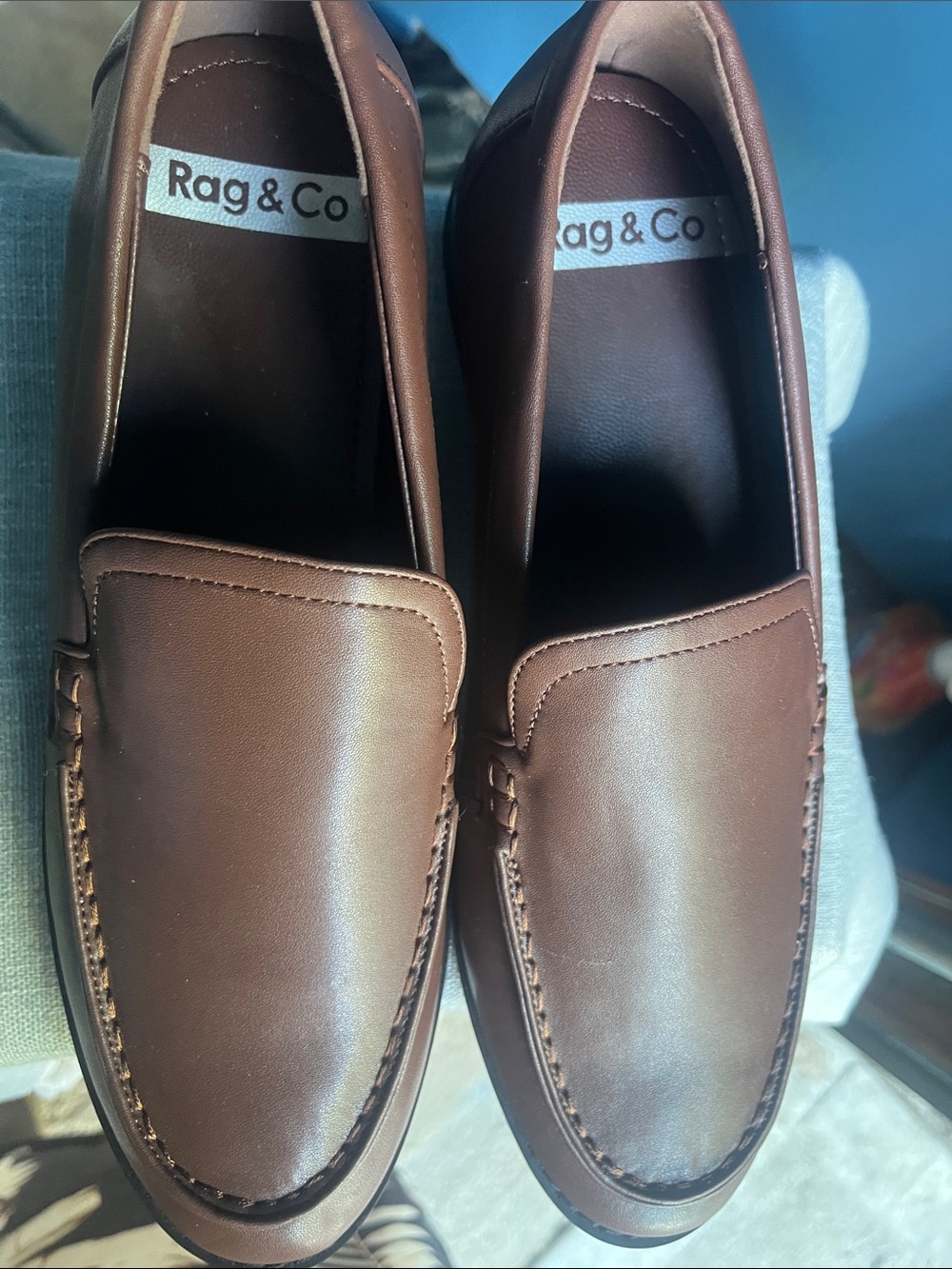 Men’s Brown Leather Loafers sizes 40